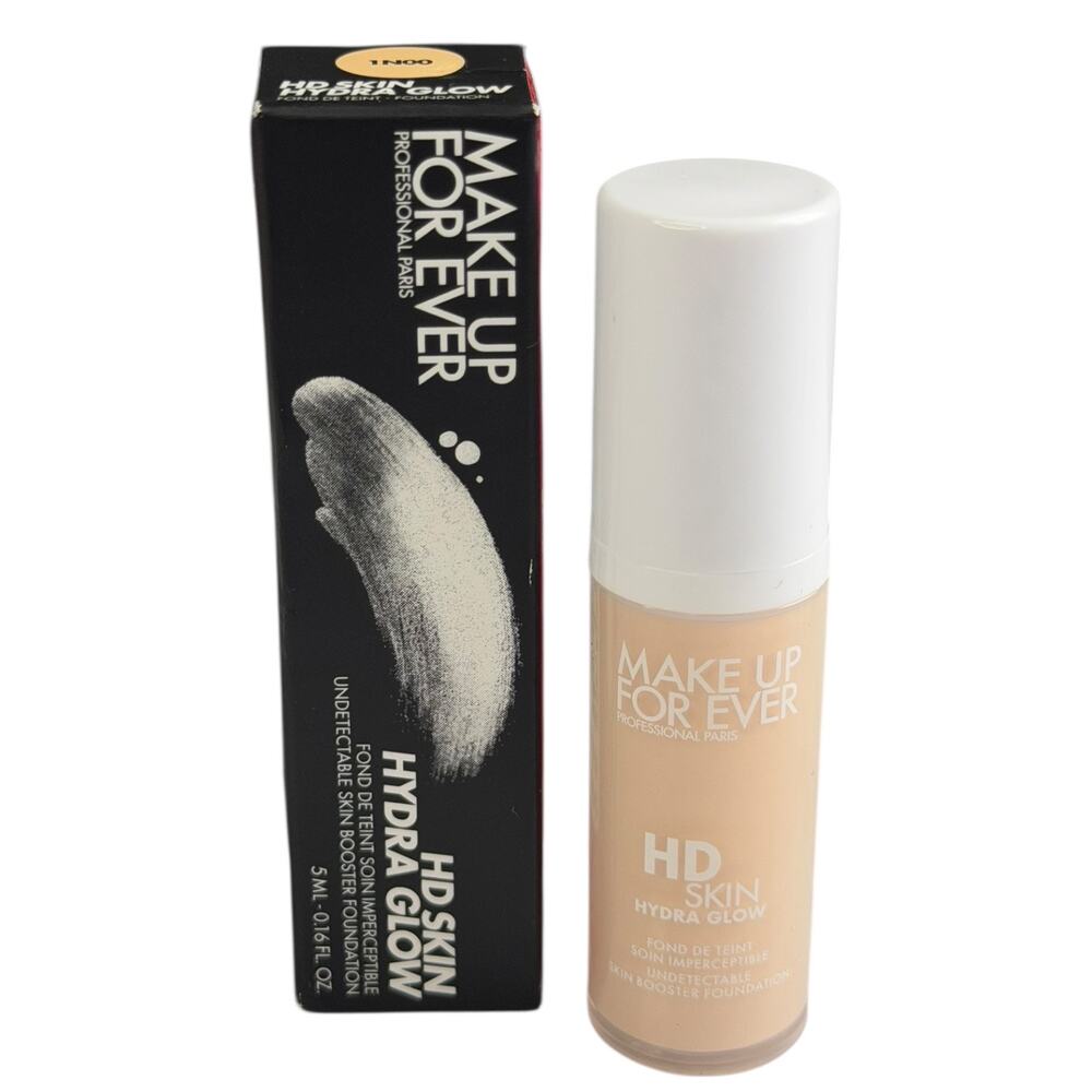 Make Up For Ever HD Hydra Glow Foundation 1N00 Alabaster (Fair Neutral) 5mL